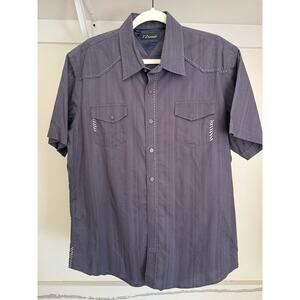 Vintage 7 Diamonds Men's Polo Embroidered Short Sleeve Size‎ XL Navy